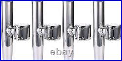 1/2/4PC 316 Stainless Steel Clamp on Boat Fishing Rod Holder for Rail 7/8 to 1