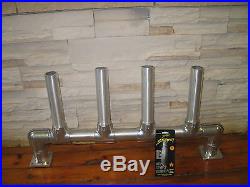 1 Quad Aluminum Adjustable Rod Holders & 1 Michigan Stinger Cisco Spoon