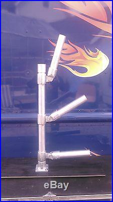 1 Triple Aluminum Adjustable Rod Holder Tree & 1 Michigan Stinger Cisco Spoon