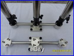 1 Triple rod mount for Anglers Pal rod holders Fits Big Jon 4 x 4 mounting plate