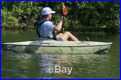 10' Fishing Kayak With Paddle Sit On Canoe Rod Holders Lake River 1 Person Grass