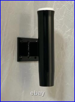 10 Tower Boat Fishing Boating Pole Rod Holder ANGLED 90° Black powder coated