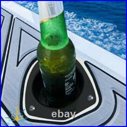 10 x BN Boat/Caravan BLACK Recessed Dual COMBINATION Fishing ROD Drink Holders