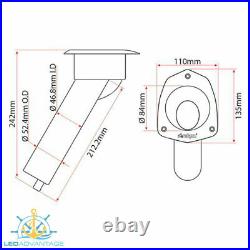 10 x BN Boat/Caravan BLACK Recessed Dual COMBINATION Fishing ROD Drink Holders