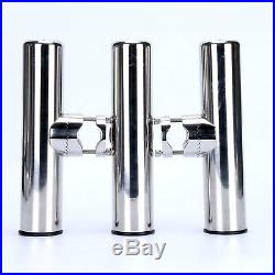 thumbnail image 2 of Amarine Made 4-Pack 30-Degree Stainless Steel Flush Mount Fishing Rod Holders For Boats (with Caps, Liners & Gaskets) 2 of 2