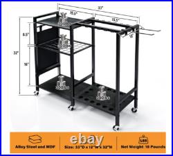 16-Rod Fishing Rod Holder for Garage, Fishing Pole Rack Cart Fit All Fishing Rod 16-Rod Fishing Rod Holder for Garage, Fishing Pole Rack Cart Fit All Fishing Rod