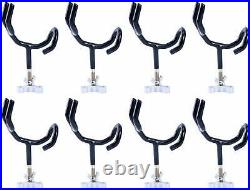 16pcs 20 Degree Grip Steel Boat Rod Holders PVC Coated Wire Fishing Pole Holders