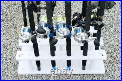 18 Pole Fishing Rod Holder Rack for Garage Heavy Duty Outdoor Boat Dock Storage