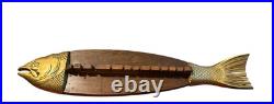1960s APCO 35 Mid Century Fishing Rod Board Holder wall sculpture mcm 1960s APCO 35 Mid Century Fishing Rod Board Holder wall sculpture mcm