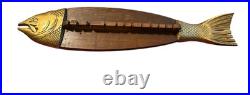 1960s APCO 35 Mid Century Fishing Rod Board Holder wall sculpture mcm 1960s APCO 35 Mid Century Fishing Rod Board Holder wall sculpture mcm