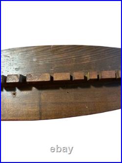 1960s APCO 35 Mid Century Fishing Rod Board Holder wall sculpture mcm 1960s APCO 35 Mid Century Fishing Rod Board Holder wall sculpture mcm