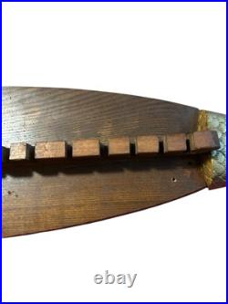 1960s APCO 35 Mid Century Fishing Rod Board Holder wall sculpture mcm 1960s APCO 35 Mid Century Fishing Rod Board Holder wall sculpture mcm