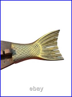 1960s APCO 35 Mid Century Fishing Rod Board Holder wall sculpture mcm 1960s APCO 35 Mid Century Fishing Rod Board Holder wall sculpture mcm
