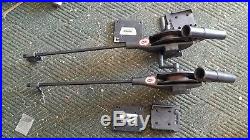 2 CANNON EASI-TROLL MANUAL DOWNRIGGER ROD HOLDERS & Quick Slide Mounting Plates