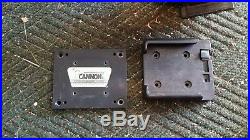 2 CANNON EASI-TROLL MANUAL DOWNRIGGER ROD HOLDERS & Quick Slide Mounting Plates