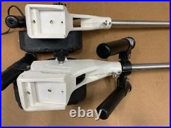 2 Cannon Magnum 10 Electric Downriggers 4' Arms, Mounting Bases & 3 Rod Holders