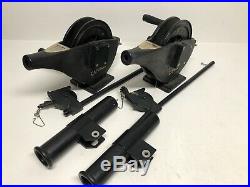 2- Canon Sport-troll Manual Downriggers & Bases & Rod Holders