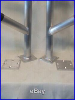 2-HD Quick mount Double Tree rod holders with 4 x 4 quick base plates