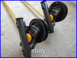 2 PENN Fathom Master 620 DownRigger 45 Inch Boom and Rod holders Set of two