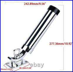 2-Pack 360° Rotating Fishing Rod Holder Stainless Steel Adjustable Support