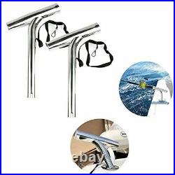 2 Pack Boat Fishing Rod Holder Stainless Steel Outrigger Mount Fishing Pole Hold