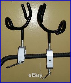2 Pack Heavy Duty Fishing Rod Pole Rest Universal Boat Dock Clamp On Grip Holder