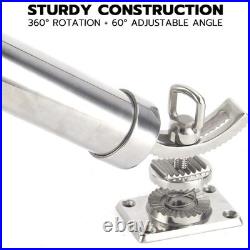 2-Pack Stainless Steel Fishing Rod Holder 360° Rotating Deck Mount 1.8