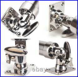 2-Pack Stainless Steel Fishing Rod Holder 360° Rotating Deck Mount 1.8 Rod
