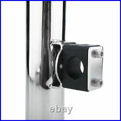 2 Pack of Stainless Steel Clamp on Boat Fishing Rod Holder for Rails 7/8 to 1