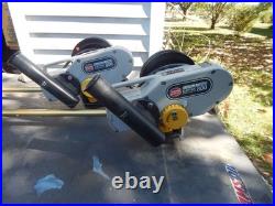 2 Penn Electric Downrigger Fathom Master 800 48 Boom Rod Holder Bases Wire