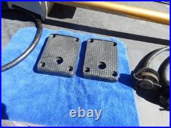 2 Penn Electric Downrigger Fathom Master 800 48 Boom Rod Holder Bases Wire