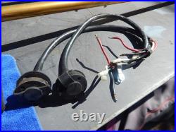 2 Penn Electric Downrigger Fathom Master 800 48 Boom Rod Holder Bases Wire