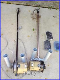 (2) WALKER ELECTRIC DOWNRIGGERS Deep Troller WithROD HOLDERS AND Mounts