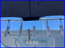 2 X Shades for Fishing Boat Stern Rod Holder Center Console Shade 2.0 7' by 6