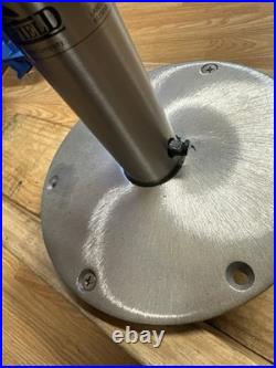 24 Inch T- Bar with seat pedestal post & Insert 4-45 Degree 1/2 Inch Holders