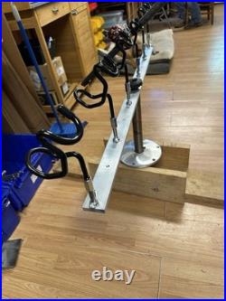24 Inch T- Bar with seat pedestal post & Insert 4-45 Degree 1/2 Inch Holders