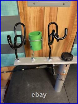 24 Inch T-bar with 2-3/8 seat pedestal post and 4 Dual Holders Made In The USA