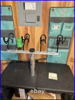 24 Inch T-bar with 2-3/8 seat pedestal post and 4 Dual Holders Made In The USA