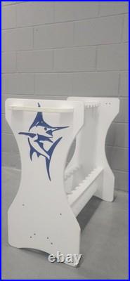 24 Rod Composite Holder with Blue Marlin Logo