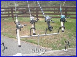 24 adjustable T-bar With stainless steel post & 4 coated holders Reel Fisherman