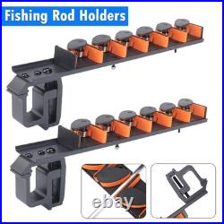 2PC Aluminum Clamp on Rod Holder For Truck or Boat Truck Bed Rod Holder Upgraded 2PC Aluminum Clamp on Rod Holder For Truck or Boat Truck Bed Rod Holder Upgraded