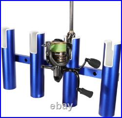 2PCS 4-Tube Aluminum Fishing Rod Holder for Boat, Wall-Mounted Fishing Pole Roof