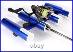 2PCS 4-Tube Aluminum Fishing Rod Holder for Boat, Wall-Mounted Fishing Pole Roof