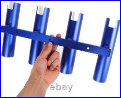 2PCS 4-Tube Aluminum Fishing Rod Holder for Boat, Wall-Mounted Fishing Pole Roof