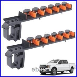 2PCS 6 Rods Alum Clamp on Fishing Rod Holder for Boat Pickup Truck Tailgate Bed 2PCS 6 Rods Alum Clamp on Fishing Rod Holder for Boat Pickup Truck Tailgate Bed