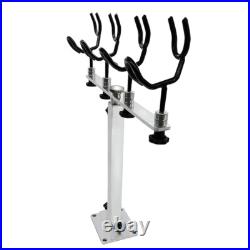 2PCS Boat Aluminum Sure Grip Rod Pod PVC Coated Steel Wire Fishing Pole Holder