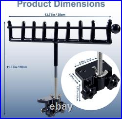 2PCS Marine Storage Rod Holder Stainless Steel Multi-Rod Rack with Adjustable