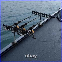 2PCS Marine Storage Rod Holder Stainless Steel Multi-Rod Rack with Adjustable