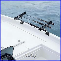 2PCS Marine Storage Rod Holder Stainless Steel Multi-Rod Rack with Adjustable