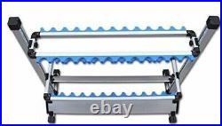 2Pack 24 Rod Rack Fishing Rod Holder Pole Holder Aluminum Alloy Stand Storage US